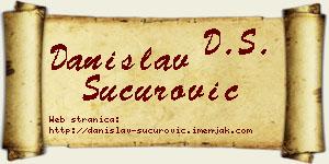Danislav Šućurović vizit kartica